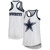 Dallas Cowboys G-III 4Her by Carl Banks Women's Tater Tank Top White | NFL