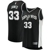 Tre Jones San Antonio Spurs Fast Break Replica Jersey Icon Edition Black - NBA