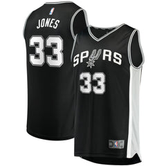 Tre Jones San Antonio Spurs Fast Break Replica Jersey Icon Edition Black - NBA
