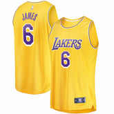 LeBron James Los Angeles Lakers 2021/22 Fast Break Replica Jersey Icon Edition Gold - NBA