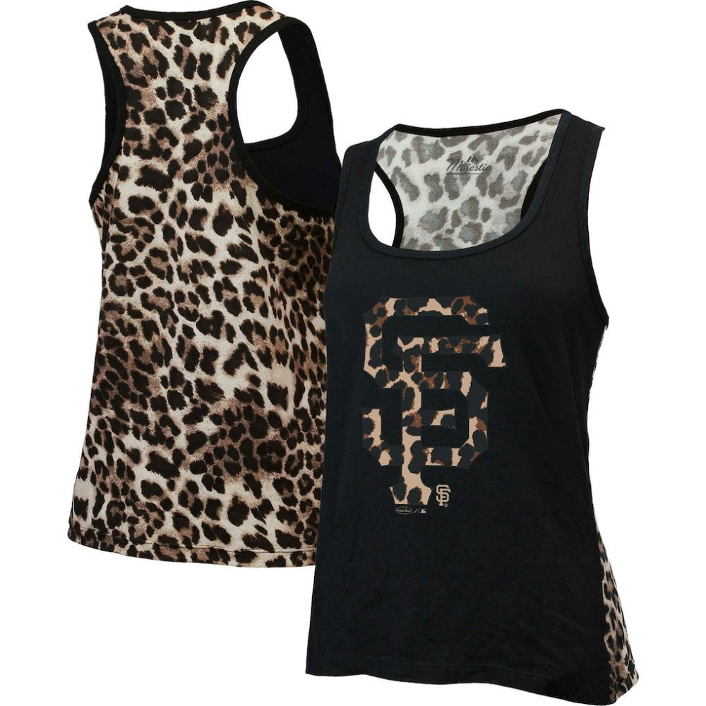 San Francisco Giants Majestic Threads Women's Leopard Tank Top - MLB