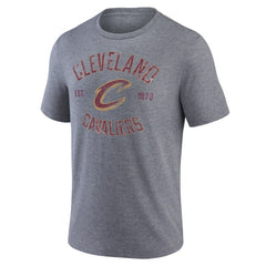 Cleveland Cavaliers Heritage Tri-Blend T-Shirt Heather Gray - NBA