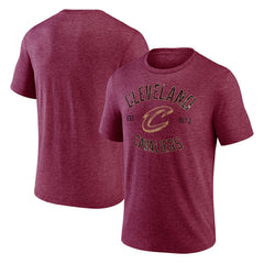 Cleveland Cavaliers Heritage Tri-Blend T-Shirt Wine - NBA