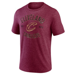 Cleveland Cavaliers Heritage Tri-Blend T-Shirt Wine - NBA