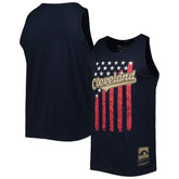 Cleveland Guardians Mitchell & Ness Cooperstown Collection Stars and Stripes Tank Top - MLB