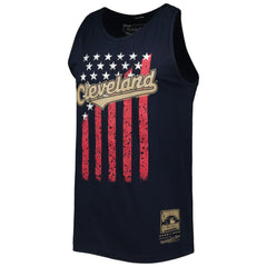 Cleveland Guardians Mitchell & Ness Cooperstown Collection Stars and Stripes Tank Top - MLB