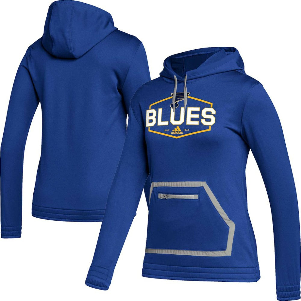 St. Louis Blues adidas Women's Team Pullover Hoodie - Blue - NHL