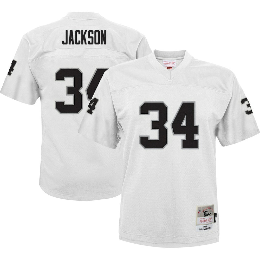 Bo Jackson Las Vegas Raiders Youth 1988 Retired Player Legacy Jersey White | Mitchell & Ness