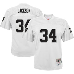 Bo Jackson Las Vegas Raiders Youth 1988 Retired Player Legacy Jersey White | Mitchell & Ness