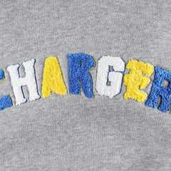 Los Angeles Chargers The Wild Collective Women's Cropped Pullover Hoodie Gray | NFL