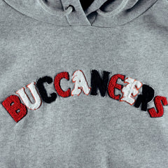 Tampa Bay Buccaneers The Wild Collective Women's Cropped Pullover Hoodie Gray | NFL