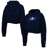 Tennessee Titans The Wild Collective Women's Cropped Pullover Hoodie Navy | NFL