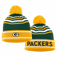 Green Bay Packers WEAR by Erin Andrews Women's Colorblock Cuffed Knit Hat with Pom and Scarf Set Green | NFL