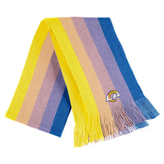 Los Angeles Rams WEAR by Erin Andrews Women's Ombre Pom Knit Hat and Scarf Set Gold | NFL