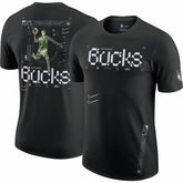 Milwaukee Bucks Courtside Air Traffic Control Max90 T-Shirt Black - NBA