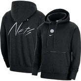 Brooklyn Nets Courtside Versus Flight Pullover Hoodie Heather Black - NBA