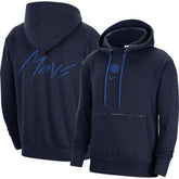 Dallas Mavericks Courtside Versus Flight Pullover Hoodie Heather Navy - NBA