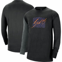 Phoenix Suns Courtside Versus Flight MAX90 Long Sleeve T-Shirt Black - NBA