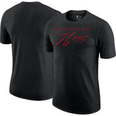Philadelphia 76ers Courtside Versus Flight Max90 T-Shirt Heather Black - NBA