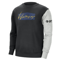 Golden State Warriors Courtside Versus Force & Flight Pullover Sweatshirt Black/Heather Gray - NBA