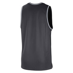 Brooklyn Nets Courtside Versus Force Split DNA Performance Mesh Tank Top Black/Anthracite - NBA