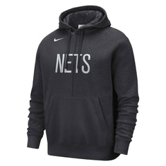 Brooklyn Nets Courtside Versus Stitch Split Pullover Hoodie Anthracite - NBA