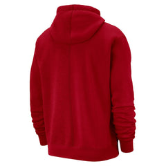 Philadelphia 76ers Courtside Versus Stitch Split Pullover Hoodie Red - NBA