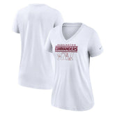Washington Commanders Women's Hometown Collection Tri-Blend V-Neck T-Shirt White | Nike for Sale