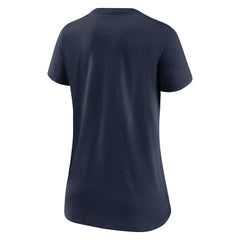 New England Patriots Women's Hometown Collection Tri-Blend V-Neck T-Shirt Navy | Nike for Sale