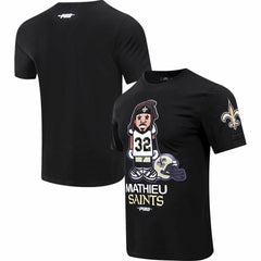 Tyrann Mathieu New Orleans Saints Pro Standard Player Avatar Graphic T-Shirt Black | NFL