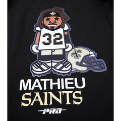 Tyrann Mathieu New Orleans Saints Pro Standard Player Avatar Graphic T-Shirt Black | NFL