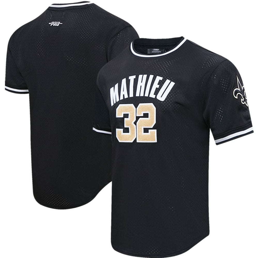 Tyrann Mathieu New Orleans Saints Pro Standard Mesh Player Name & Number Top Black | NFL