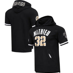 Tyrann Mathieu New Orleans Saints Pro Standard Player Name & Number Hoodie T-Shirt Black | NFL