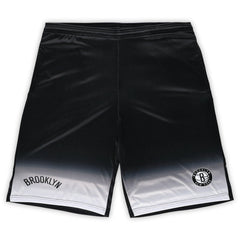 Brooklyn Nets Big & Tall Fadeaway Shorts Black - NBA