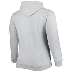 Charlotte Hornets Big & Tall Wordmark Pullover Hoodie Heather Gray - NBA