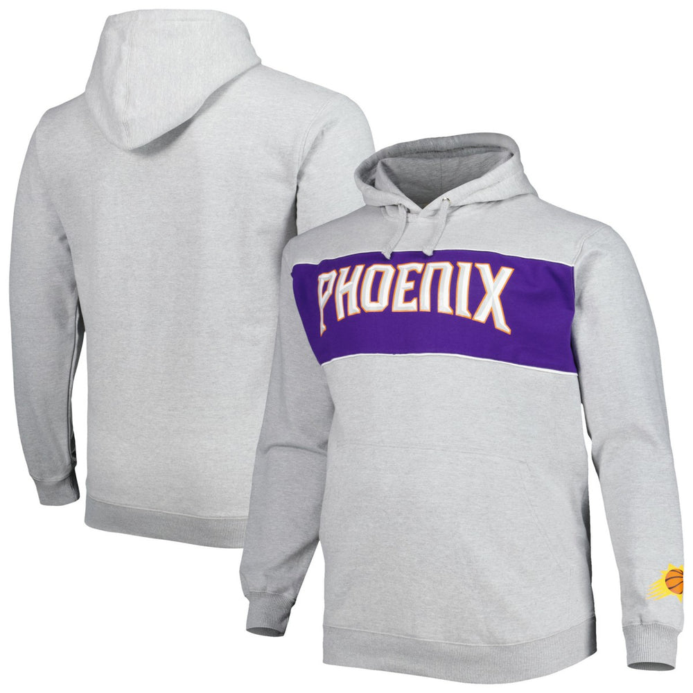 Phoenix Suns Big & Tall Wordmark Pullover Hoodie Heather Gray - NBA