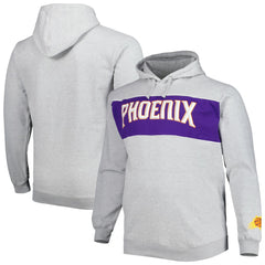 Phoenix Suns Big & Tall Wordmark Pullover Hoodie Heather Gray - NBA