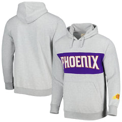Phoenix Suns Wordmark French Terry Pullover Hoodie Heather Gray - NBA