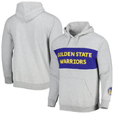Golden State Warriors Wordmark French Terry Pullover Hoodie Heather Gray - NBA