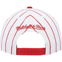 Philadelphia 76ers Hardwood Classics Pinstripe Snapback Hat White - NBA