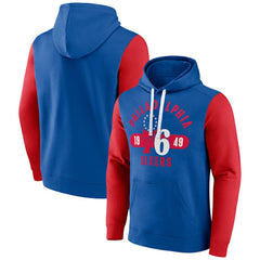 Philadelphia 76ers Big & Tall Bold Attack Pullover Hoodie Royal/Red - NBA