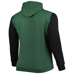 Milwaukee Bucks Big & Tall Bold Attack Pullover Hoodie Hunter Green/Black - NBA