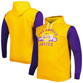 Los Angeles Lakers Big & Tall Bold Attack Pullover Hoodie Gold/Purple - NBA