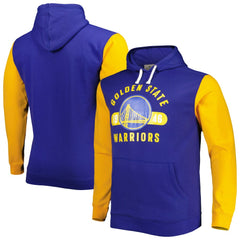 Golden State Warriors Big & Tall Bold Attack Pullover Hoodie Royal/Gold - NBA