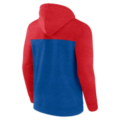 Philadelphia 76ers Big & Tall Down and Distance Full-Zip Hoodie Royal/Red - NBA