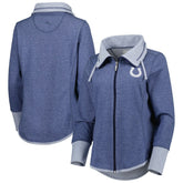 Indianapolis Colts Women's Sport Sun Fade Full-Zip Sweatshirt Heathered Royal | Tommy Bahama