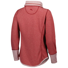 Tampa Bay Buccaneers Women's Sport Sun Fade Full-Zip Sweatshirt Heathered Red | Tommy Bahama