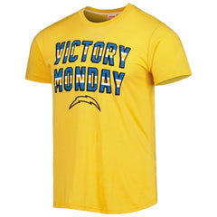 Los Angeles Chargers Homage Victory Monday Tri-Blend T-Shirt Gold | NFL