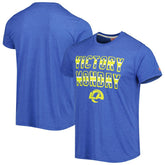 Los Angeles Rams Homage Victory Monday Tri-Blend T-Shirt Royal | NFL