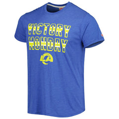 Los Angeles Rams Homage Victory Monday Tri-Blend T-Shirt Royal | NFL